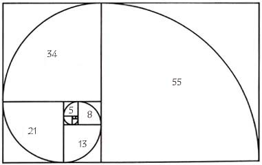 Fibonacci-spiralen